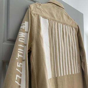Zara Tan Lightweight Shirt Jacket. Never worn. Tags removed